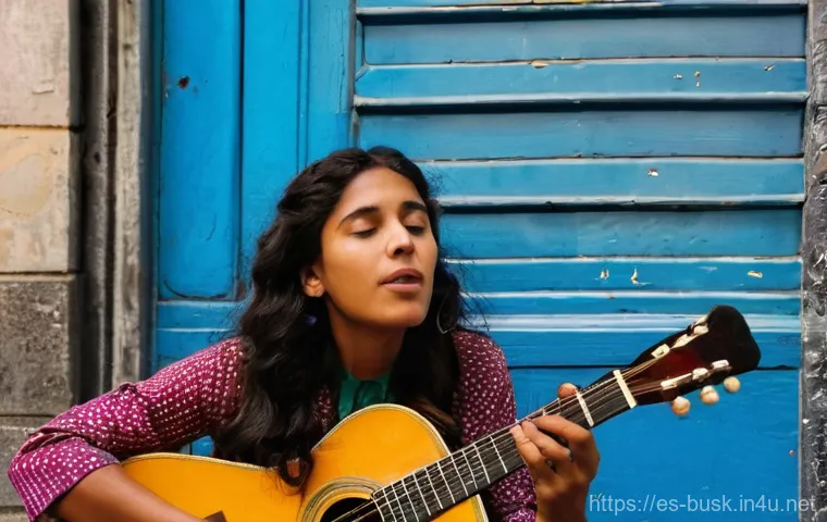 거리공연에서의 음악적 요소 - **Urban Rhythm Fusion in a Lively Spanish Square**
A vibrant, medium shot of a male street music... 거리공연에서의 음악적 요소 - **Urban Rhythm Fusion in a Lively Spanish Square**
A vibrant, medium shot of a male street music...