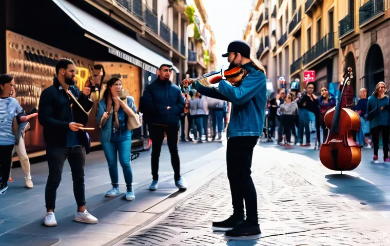 거리공연에서의 음악적 요소 - **Soulful Melody by a Female Vocalist and Guitarist in Buenos Aires**
A poignant, close-up shot ... 거리공연에서의 음악적 요소 - **Soulful Melody by a Female Vocalist and Guitarist in Buenos Aires**
A poignant, close-up shot ...